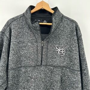 Tennessee Titans Antigua Sweater Men's 4XLT 1/4 Zip Fleece Pullover